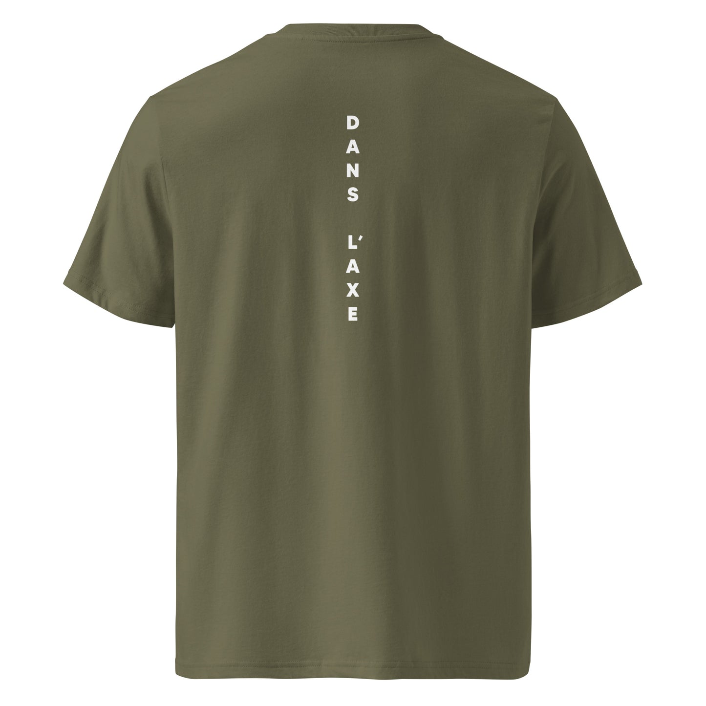 T-shirt - "Dans l' axe" - Kaki